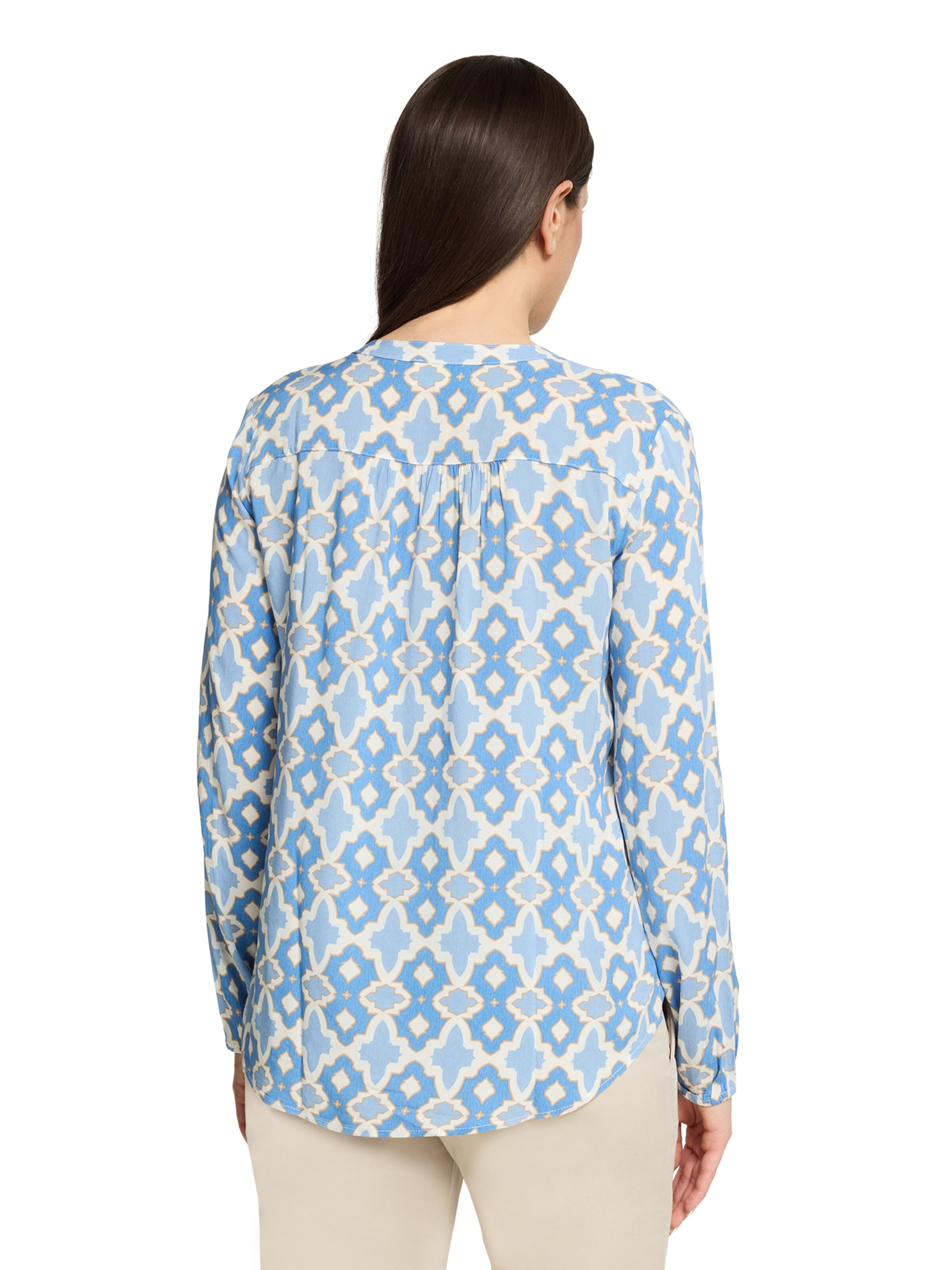 Cartoon Bluse in Weiß