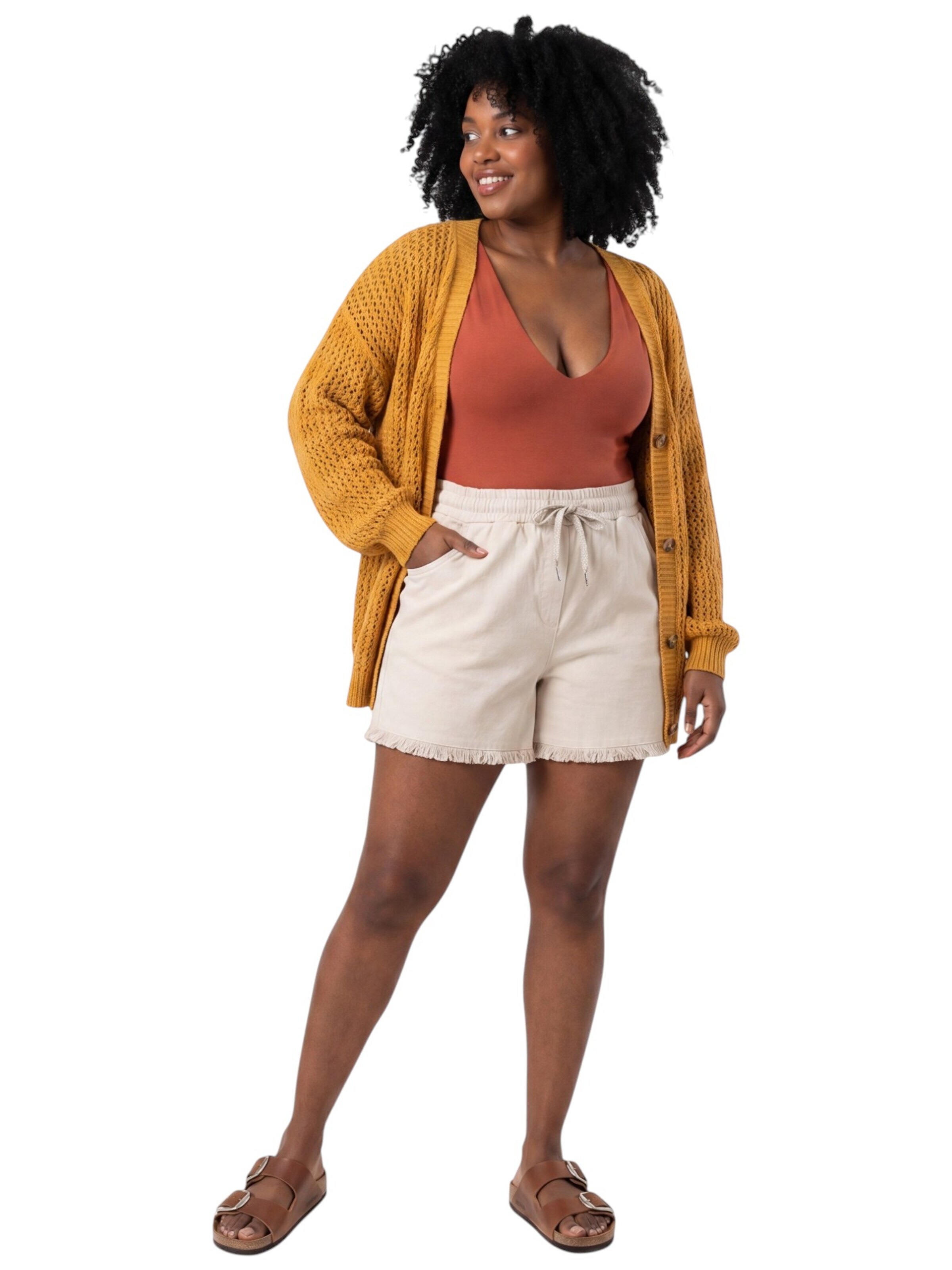 OriginalYou Regular Pants 'Shorts' in Beige