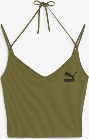 PUMA Sporttop in Groen: voorkant