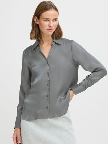 Camicia da donna 'Filie' di b.young in grigio: frontale