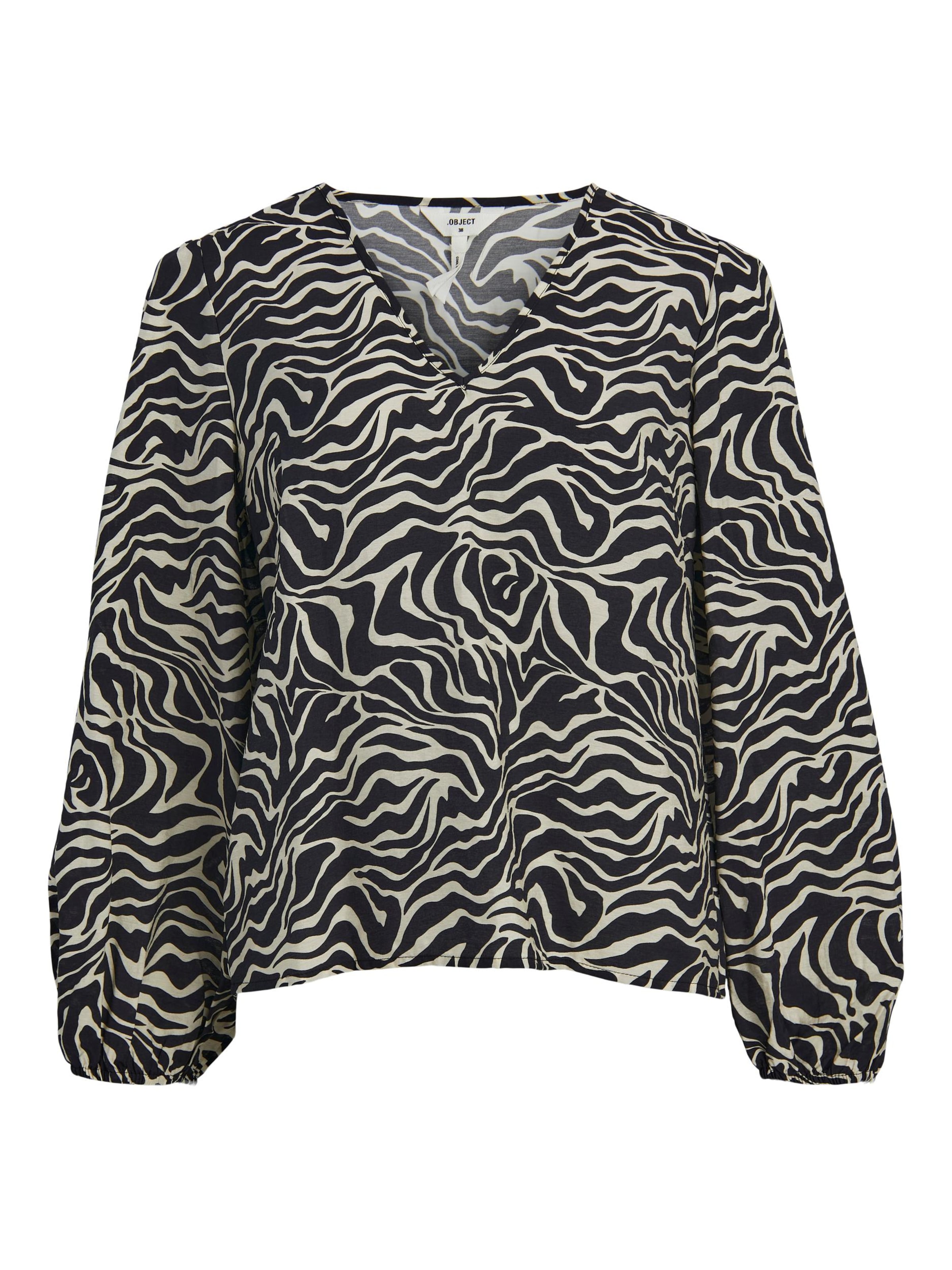 OBJECT Bluzka 'Leonora' w kolorze czarny: przód