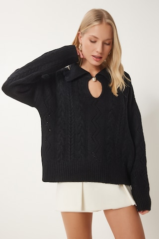 Happiness İstanbul Pullover i sort