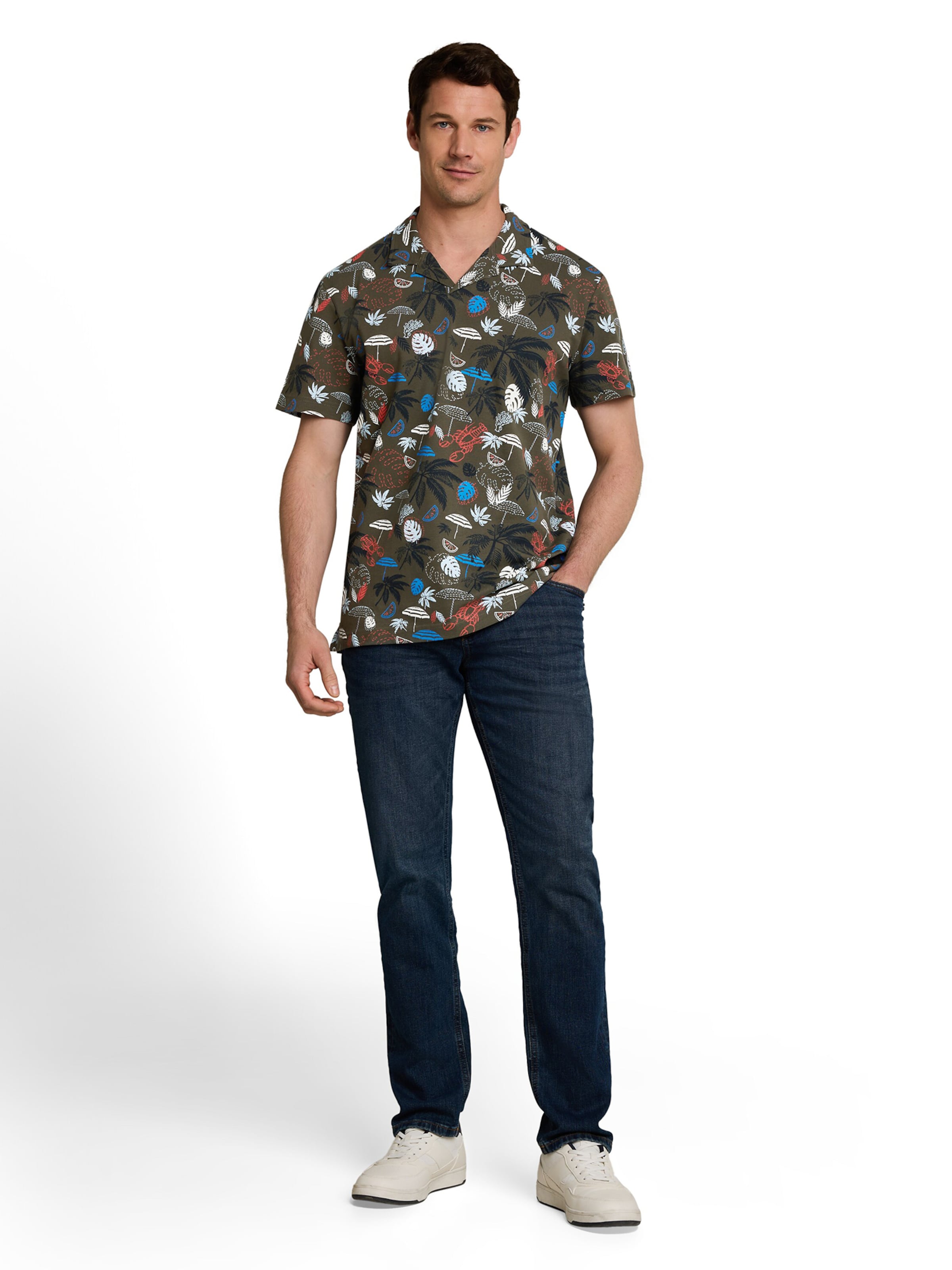 TOM TAILOR Regular Fit Paita värissä vihreä