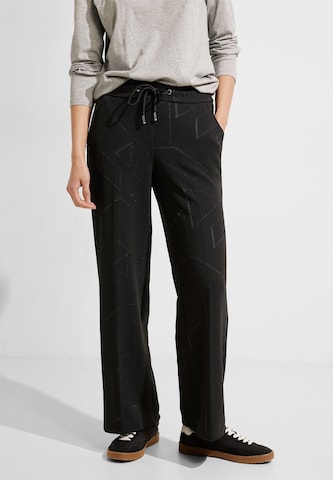 CECIL Loose fit Pants in Black: front