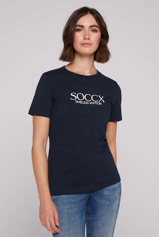 Soccx T-shirt i blå: framsida