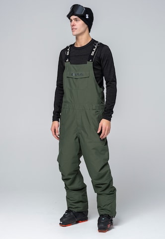 BULA Regular Outdoor Pants 'LIFTIE' in Green: front