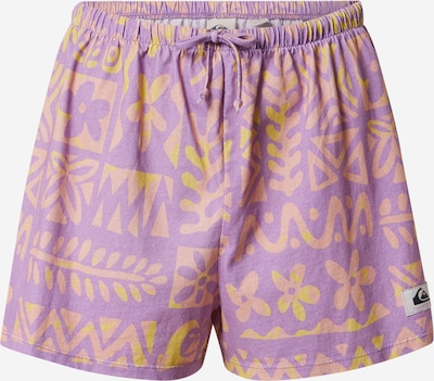 QUIKSILVER Pantalon 'WAVE VIBES' en jaune / violet / pêche, Vue avec produit