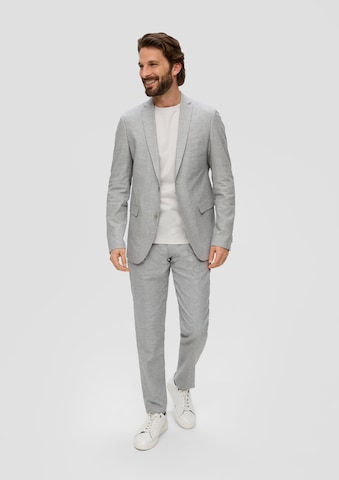 Coupe slim Pantalon à plis s.Oliver BLACK LABEL en gris : devant