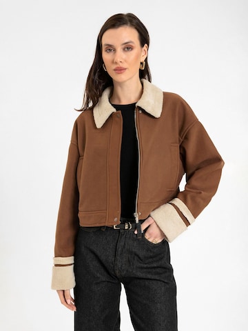 Antioch Between-season jacket 'Anila' in Brown