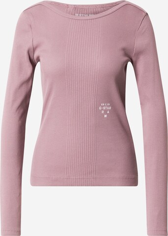 T-shirt G-Star RAW en rose : devant