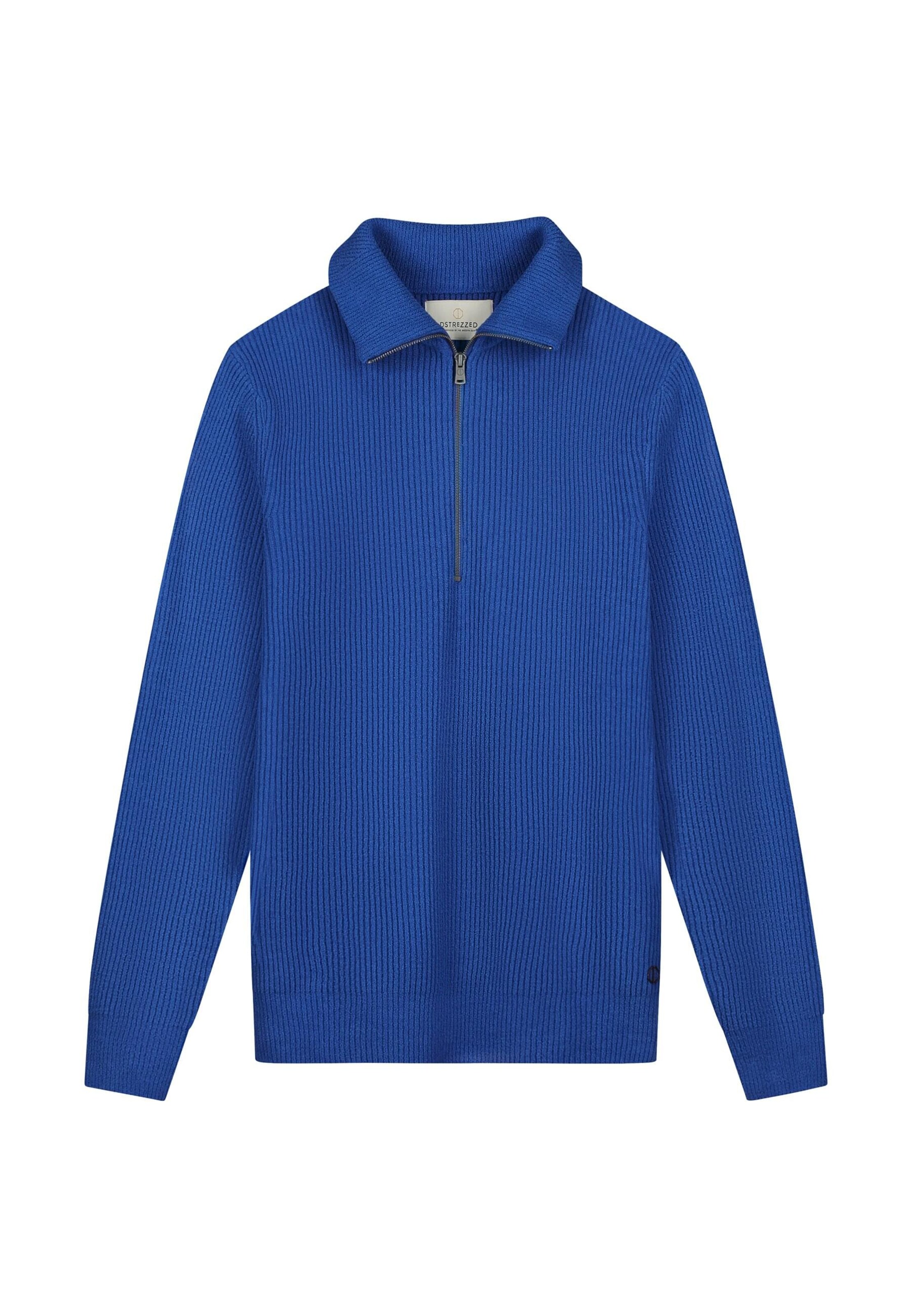 Dstrezzed Sweater 'Josiah Skipper' in Blue: front
