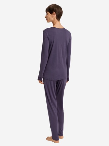 Hanro Pyjama 'Claire'‌‌‌‌‌‌‌‌‌ in Blau