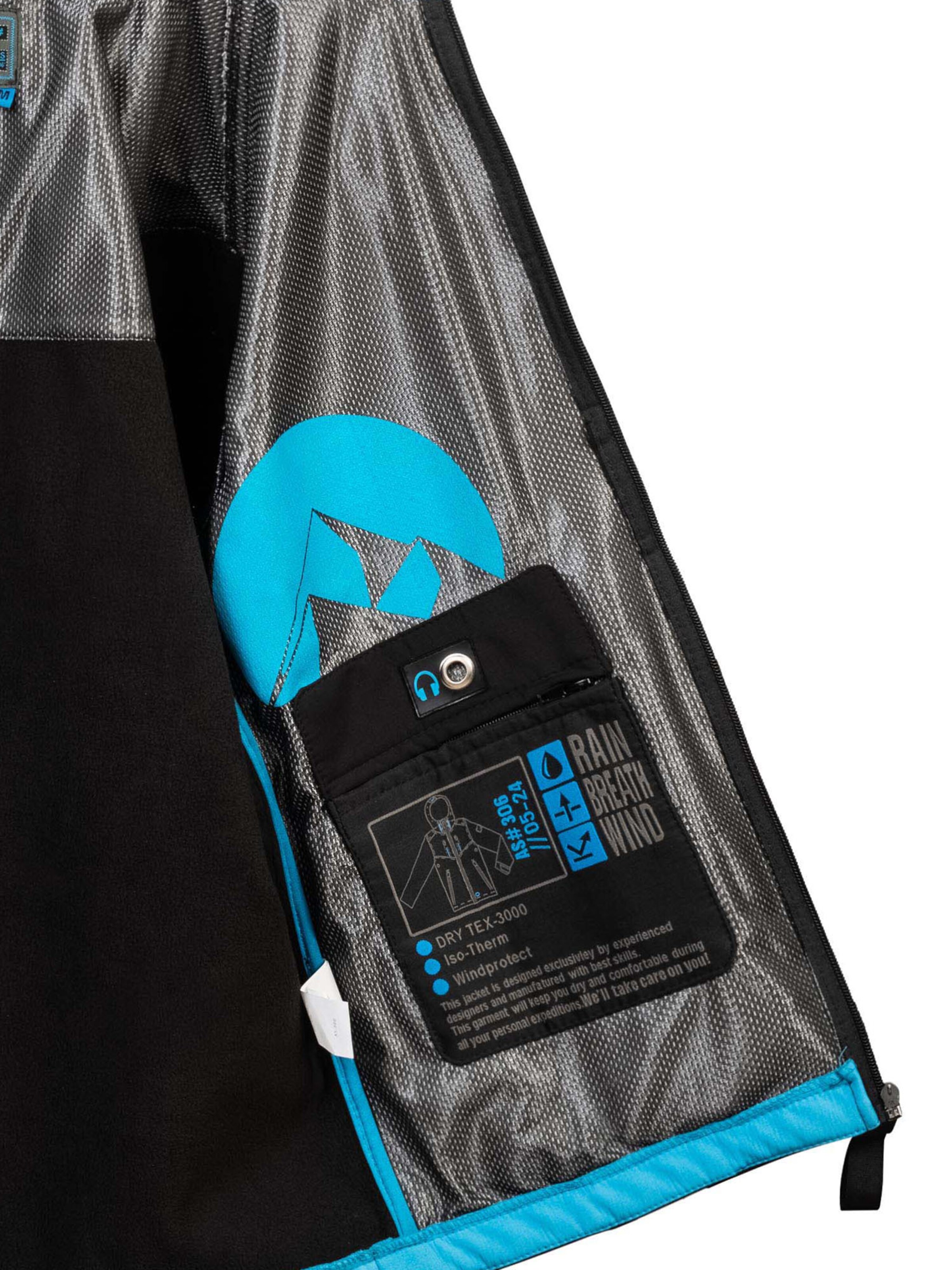 Arctic Seven Outdoor jacket 'AS306' in Black