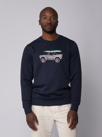 Watapparel Sweatshirt ' Surf Pickup ' in Blue: front