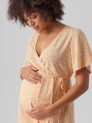 Vero Moda Maternity Obleka 'Saki' | oranžna barva