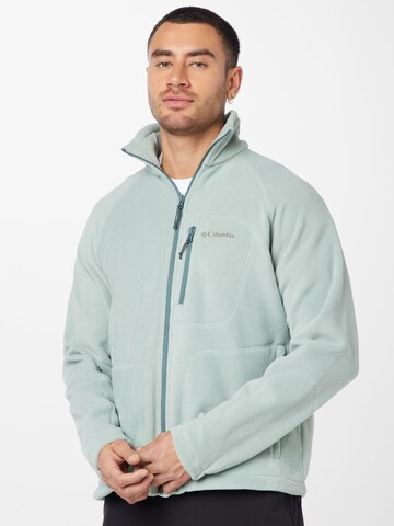 COLUMBIA Athletic fleece jacket 'Fast Trek II' in Green: front