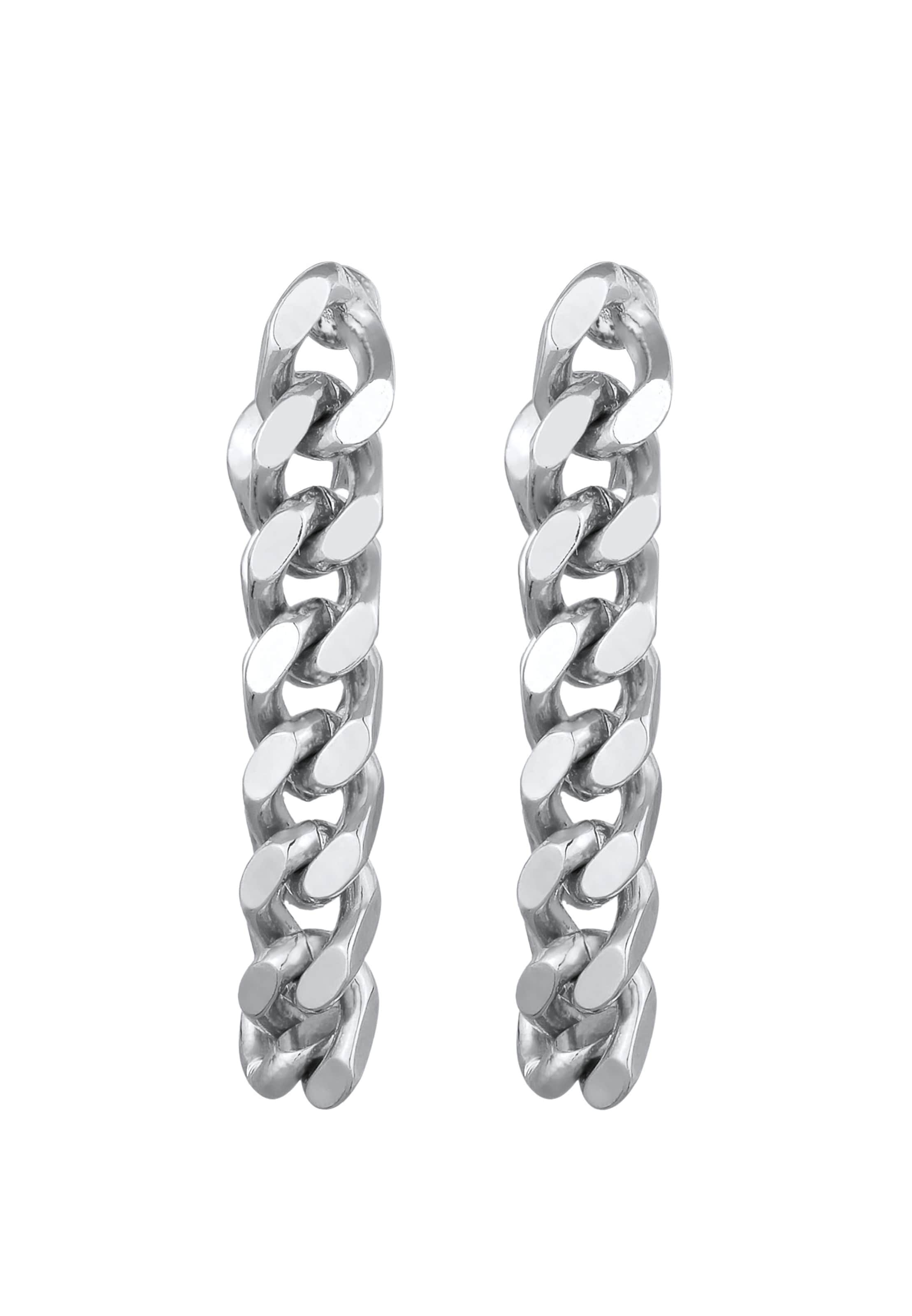 Boucles d'oreilles 'Gliederkette' ELLI en argent