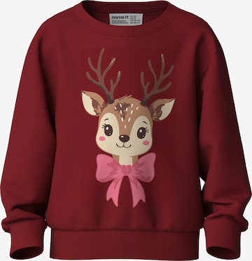 NAME IT Bluzka sportowa 'NMFVERTRUD' w kolorze czerwony: przód