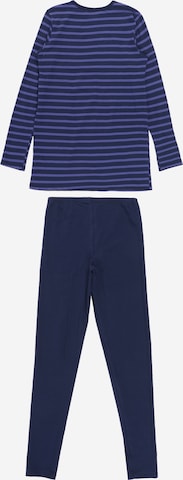 SCHIESSER Pajamas 'Horse World' in Blue