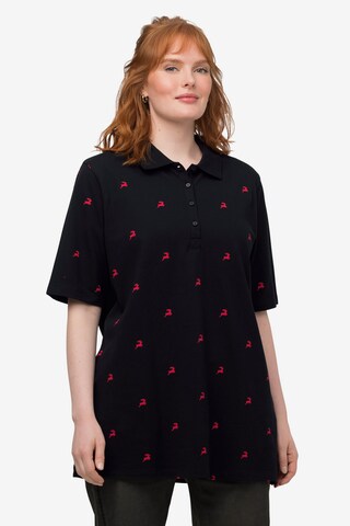 T-shirt Ulla Popken en noir : devant