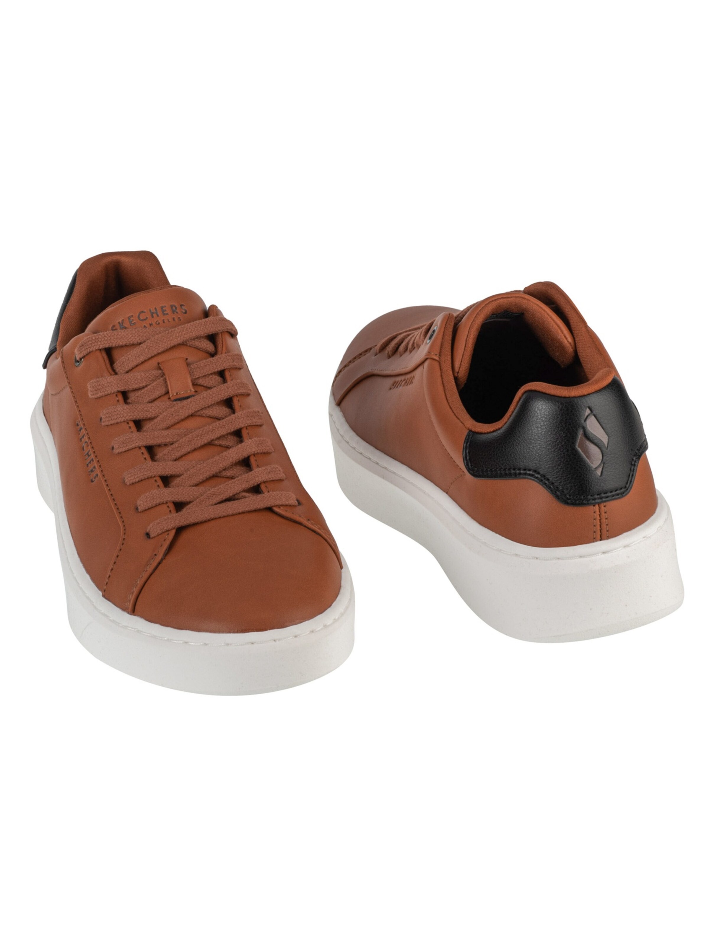 SKECHERS Sneakers laag 'Skechers Court Break - Suit Sneaker' in Bruin
