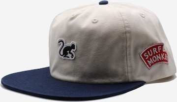 Surf Monkey Pet '5-Panel Cap Organic' in Blauw: voorkant