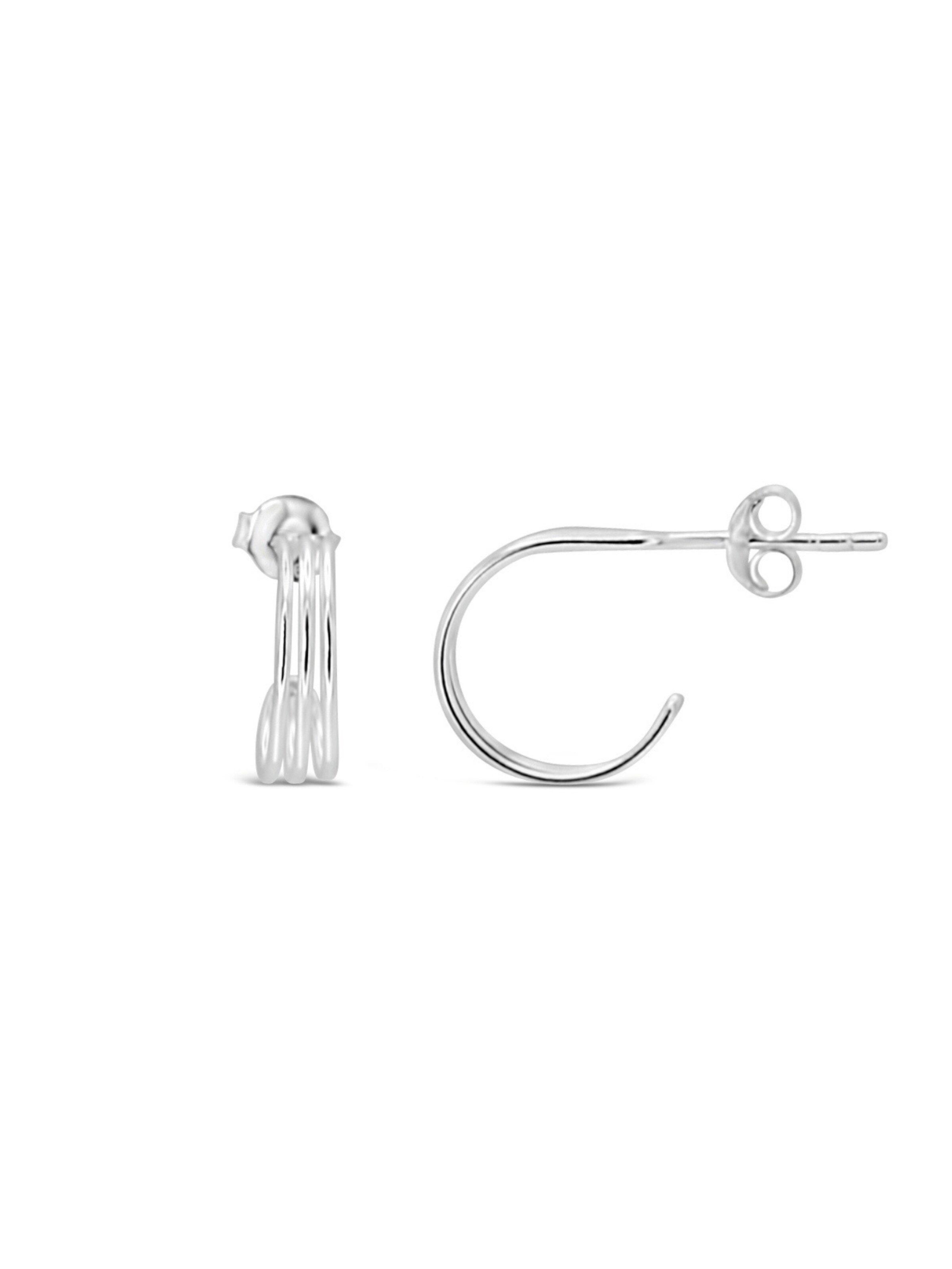 ARS-ARGENTI Earrings 'ROUND & BOUND' in Silver