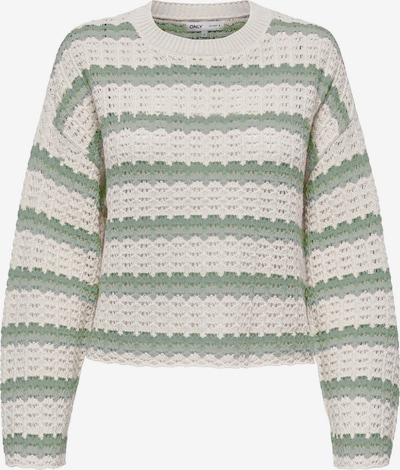 Megztinis 'ONLASA' iš ONLY, spalva – kremo / žalia / pastelinė žalia, Prekių apžvalga