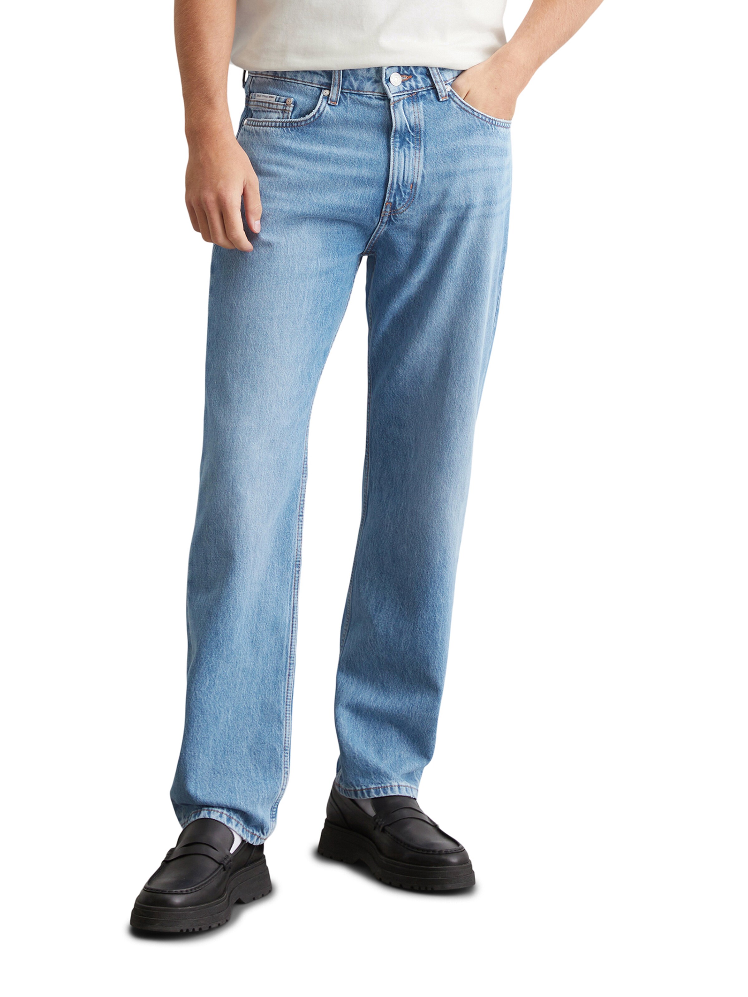 Marc O'Polo DENIM Regular Jeans i blå: framsida