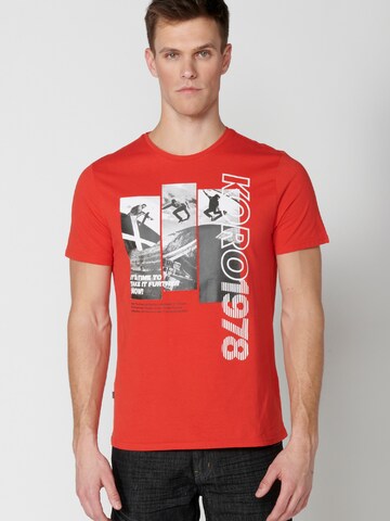 KOROSHI T-Shirt in Rot: Vorderseite