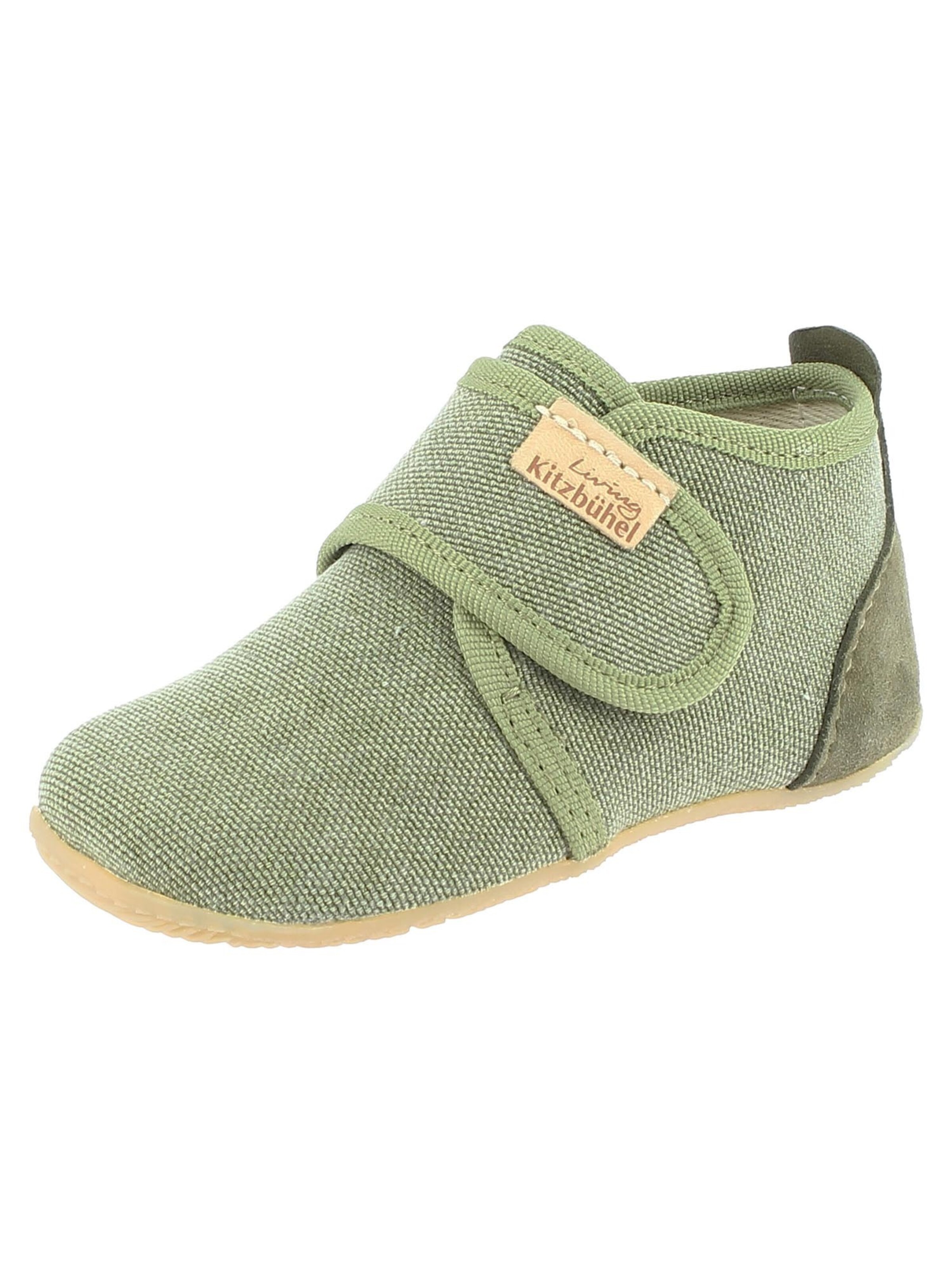 Living Kitzbühel Slippers 'Cotton' in Green: front