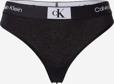Calvin Klein Underwear String en gris clair / noir, Vue avec produit