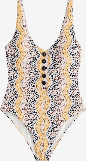 Maudymosi kostiumėlis 'Cath Kidston' iš Next, spalva – ruda / citrinos spalva / juoda / balkšva, Prekių apžvalga