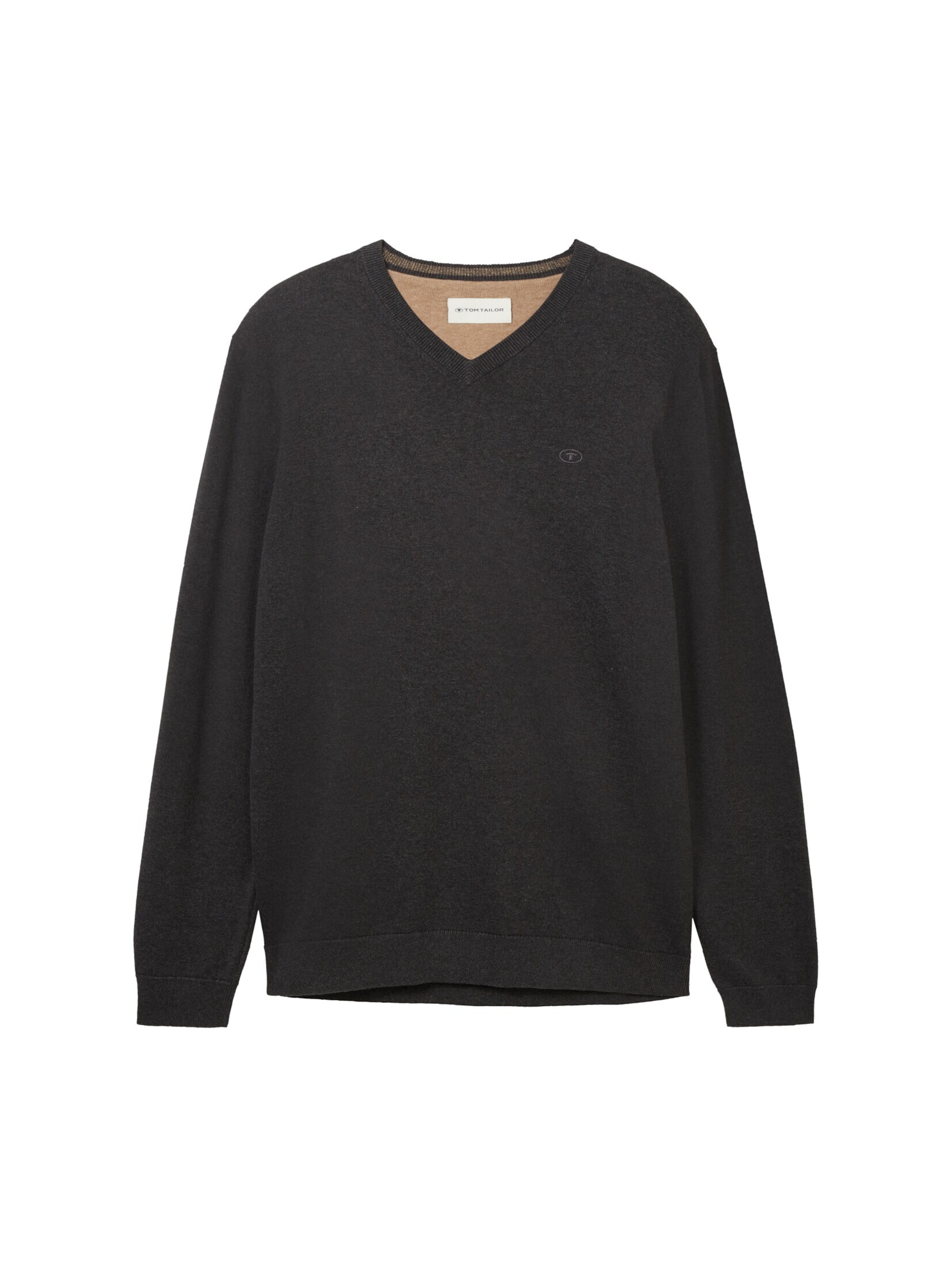 Pulover de la TOM TAILOR pe gri: față