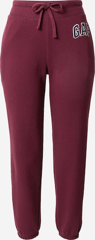 GAP Tapered Broek 'HERITAGE' in Rood: voorkant