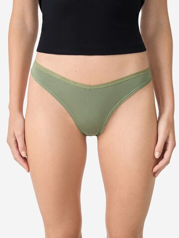 ETAM Thong in Grey: front