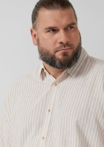 s.Oliver Regular Fit Hemd in Beige