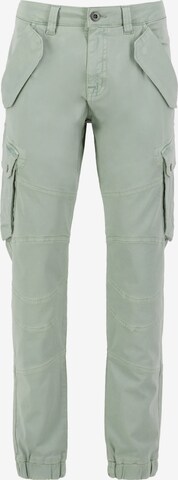 ALPHA INDUSTRIES Cargo Pants in Green: front