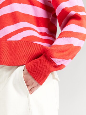 ONLY Pulóver 'ONLLEONA' - piros