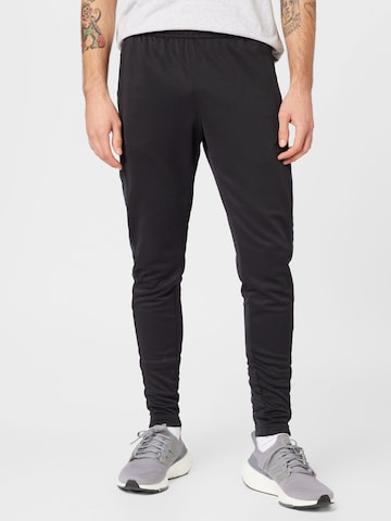 Coupe slim Pantalon de sport 'Tiro' ADIDAS SPORTSWEAR en noir : devant