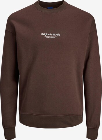 JACK & JONES Sweatshirt 'Vesterbro' in Braun: predná strana