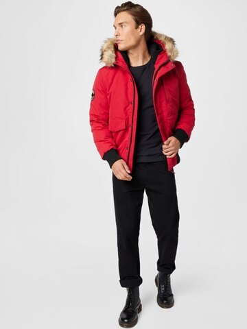 Superdry - Casaco meia-estação 'Everest' em vermelho