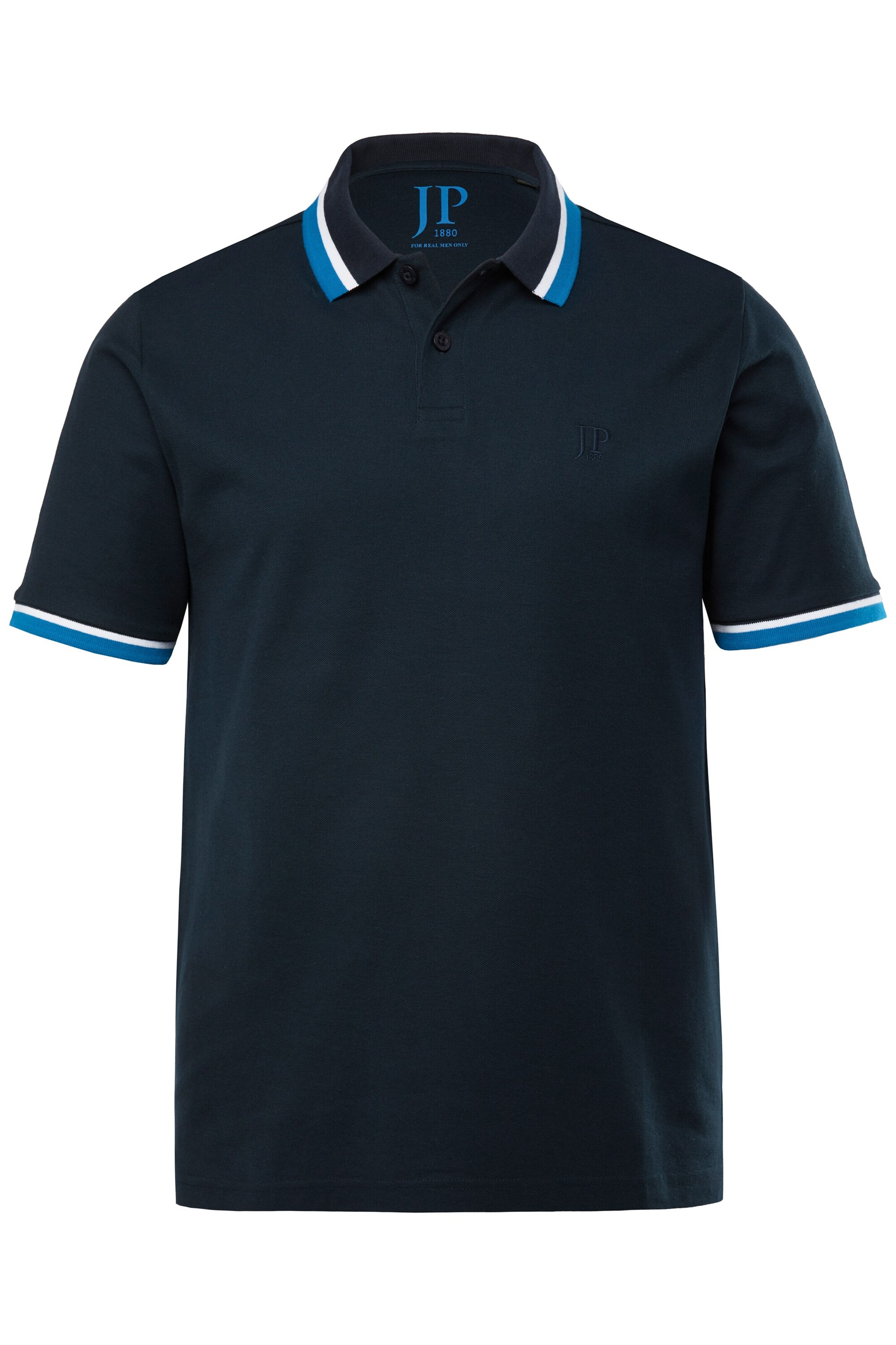 JP1880 Poloshirt in Blau: Vorderseite