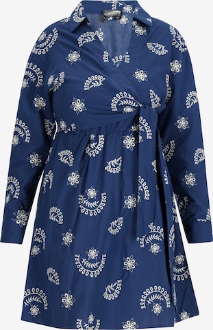 DreiMaster Vintage Dress in Blue: front