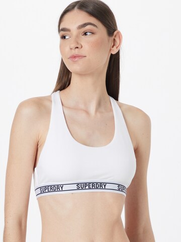 Superdry Bralette Bra in White: front