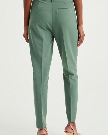 WE Fashion - Slimfit Pantalón de pinzas en verde