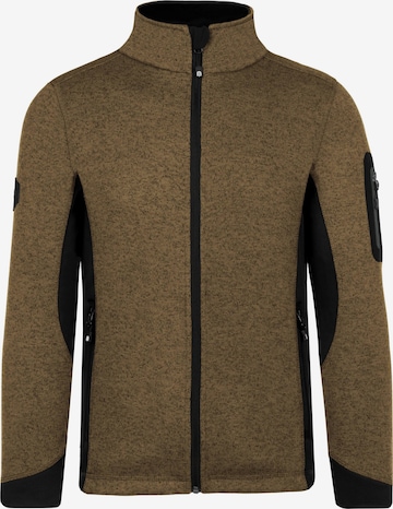 normani Athletic Fleece Jacket ' Wapusk ' in Brown: front