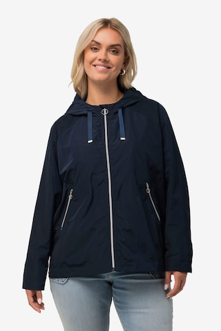 Ulla Popken Between-Season Jacket in Blue: front