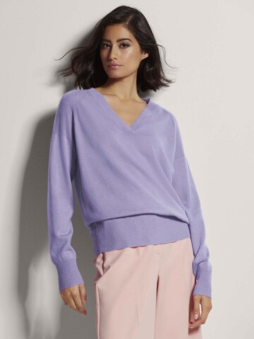 Pull-over MADELEINE en violet : devant