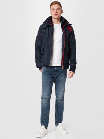 Superdry Winter Jacket 'Mountain' in Blue